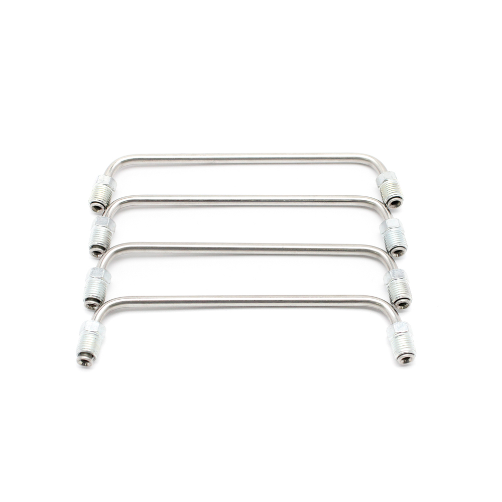 Crossover tube asssembly for GN III 1.35 wide rotor calipers.