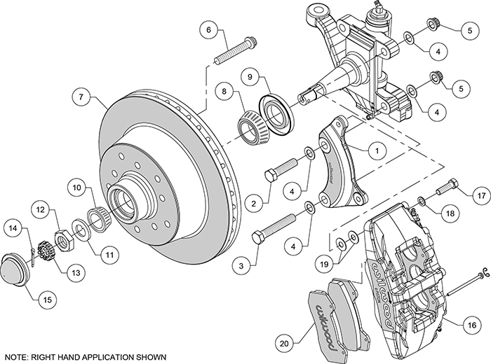 Classic Series Dynapro 6 Front Brake Kit