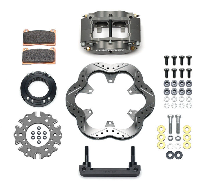 Billet Narrow Dynalite Radial Mount Midget Inboard Brake Kit