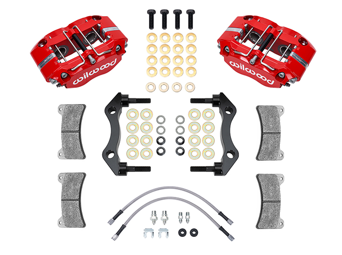 Narrow Dynapro-P Radial Rear Caliper and Bracket Kit
