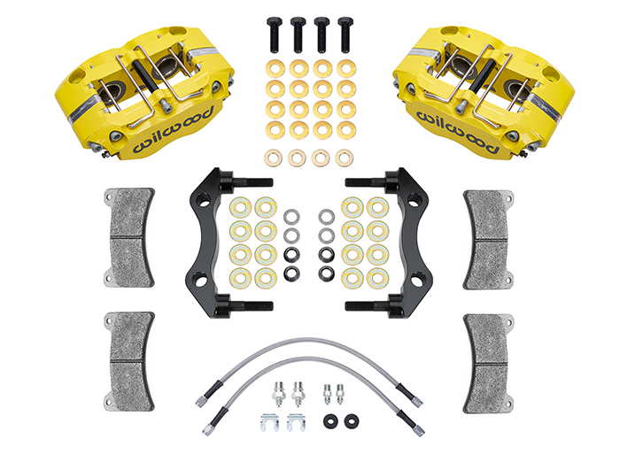 Narrow Dynapro-P Radial Rear Caliper and Bracket Kit