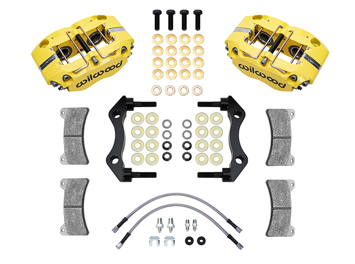 Narrow Dynapro-P Radial Rear Caliper and Bracket Kit