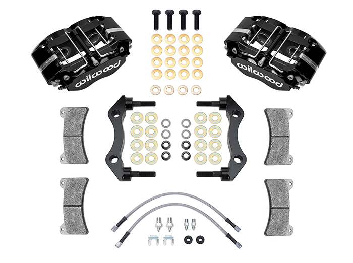 Narrow Dynapro-P Radial Rear Caliper and Bracket Kit