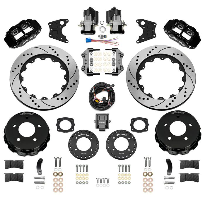 Forged Narrow Superlite 4R Big Brake Rear Electronic Parking Brake Kit