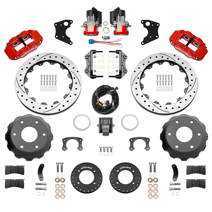 Forged Narrow Superlite 4R Big Brake Rear Electronic Parking Brake Kit