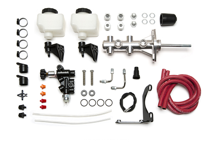 Remote Tandem M/C Kit w/Pushrod, Bracket and Valve