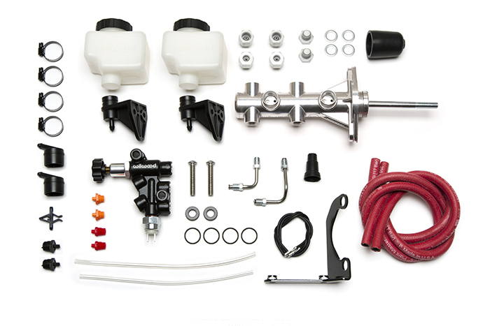 Remote Tandem M/C Kit w/Pushrod, Bracket and Valve