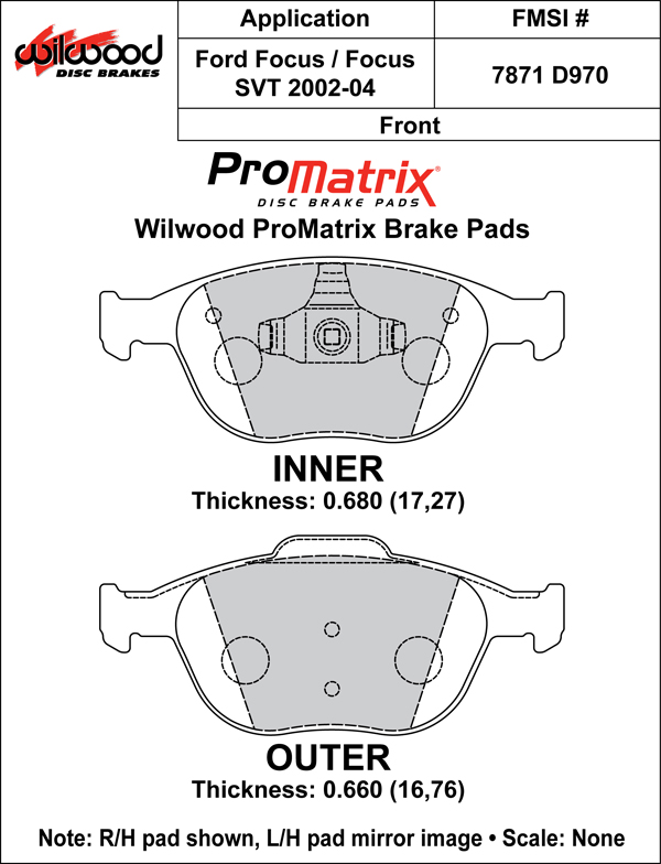 Pad Set, Promatrix, D970