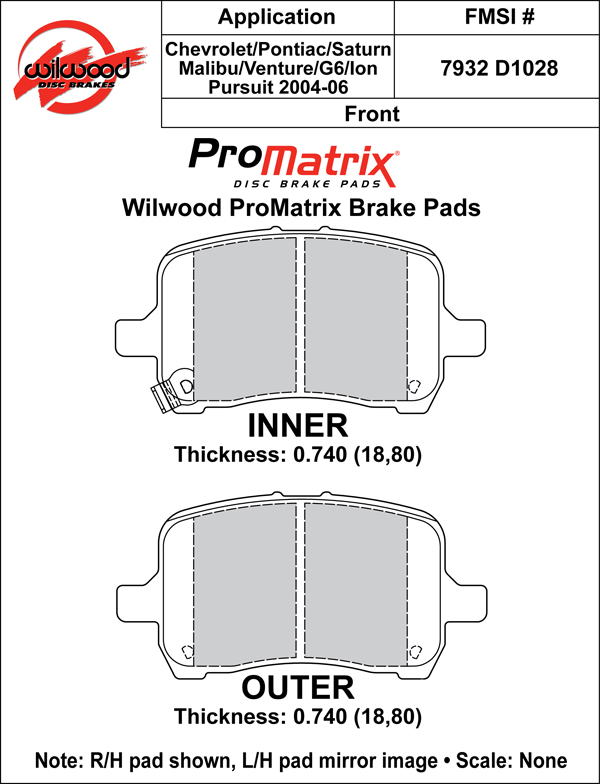 Pad Set, Promatrix, D1028