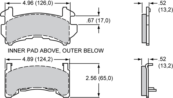 Pad Pair, BP-00, D154