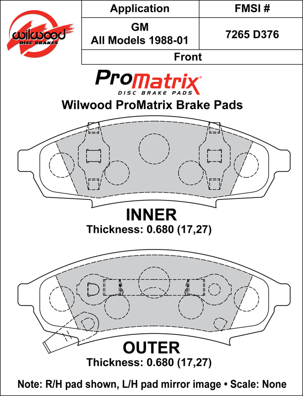 Pad Set, Promatrix, D376