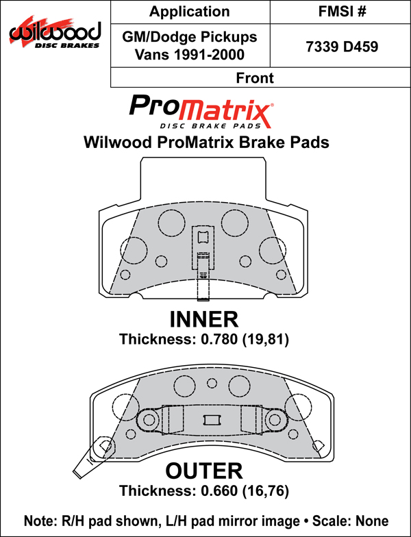 Pad Set, Promatrix, D459