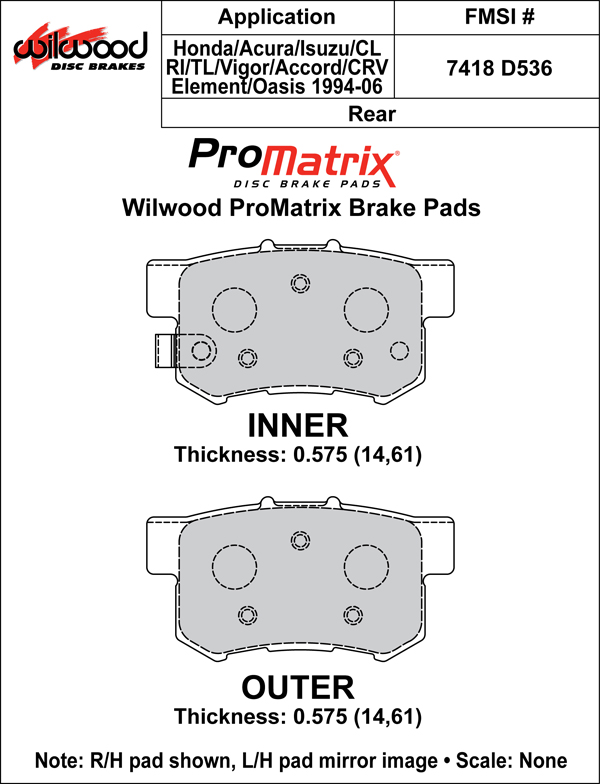 Pad Set, Promatrix, D536