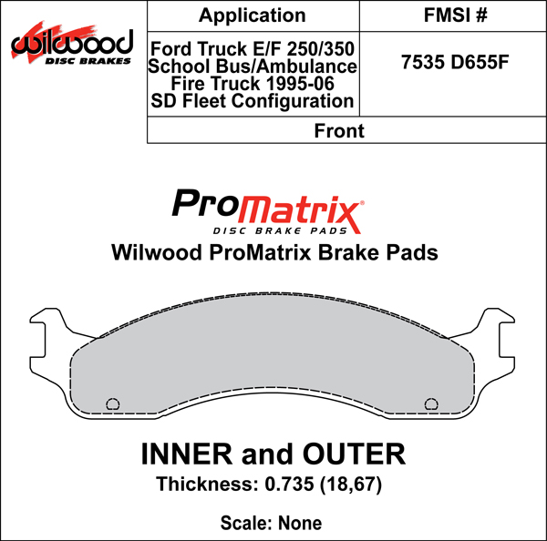 Pad Set, Promatrix, D655F