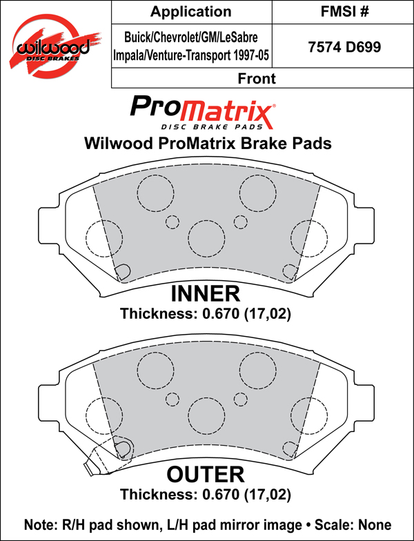 Pad Set, Promatrix, D699