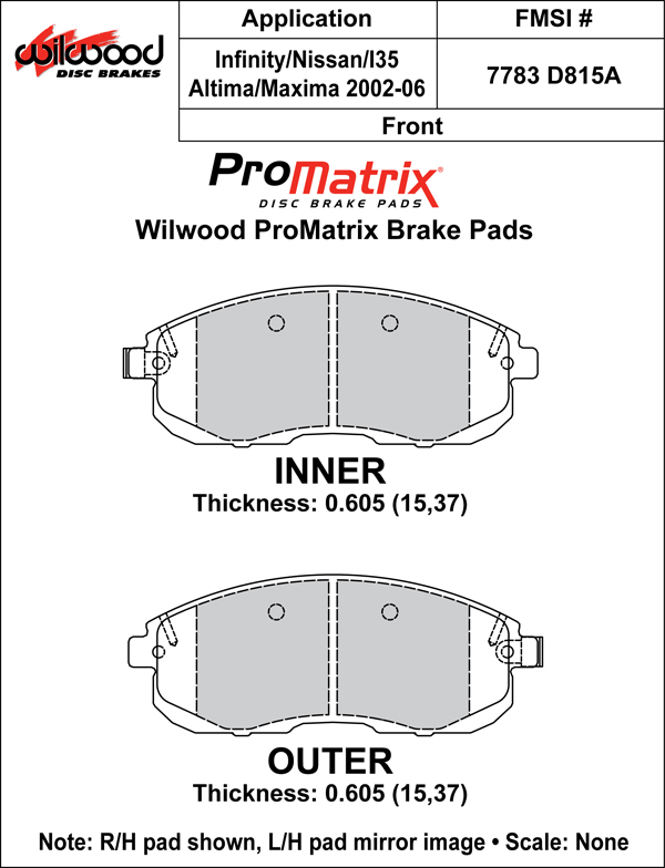 Pad Set, Promatrix, D815A
