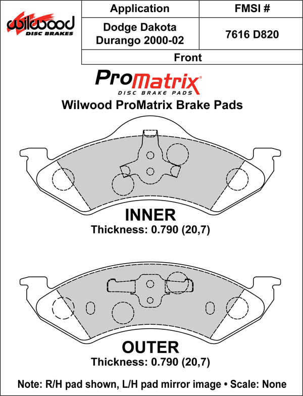 Pad Set, Promatrix, D820