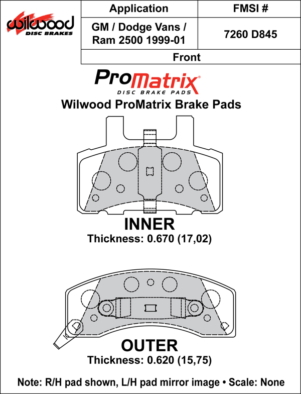 Pad Set, Promatrix, D845