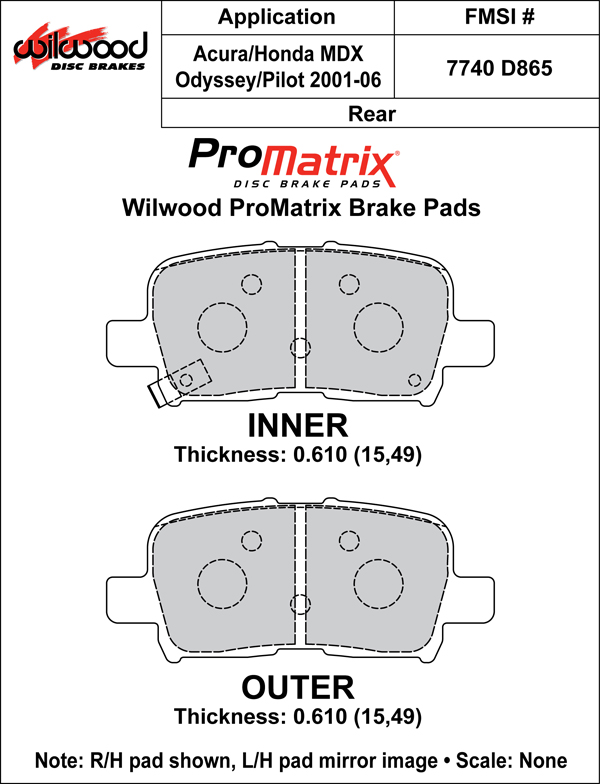 Pad Set, Promatrix, D865