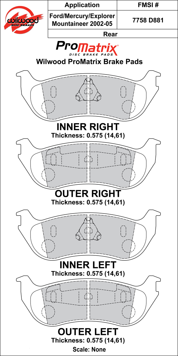 Pad Set, BP-10, D881