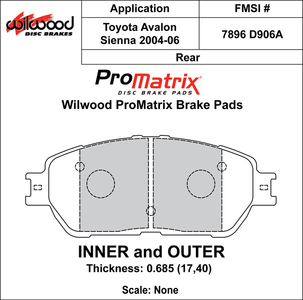 Pad Set, Promatrix, D906A
