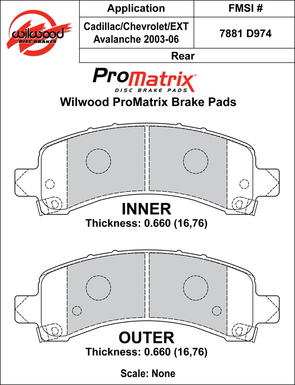 Pad Set, Promatrix, D974