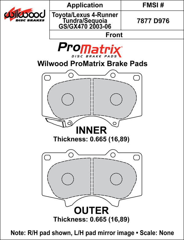 Pad Set, BP-10, D976